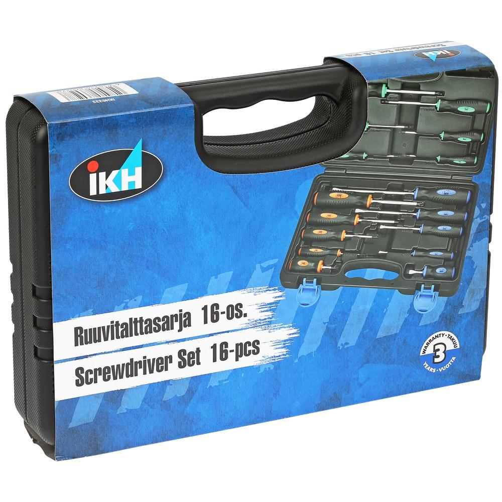 Ruuvimeisselisarja 16 osaa Torx/Ph/taltta