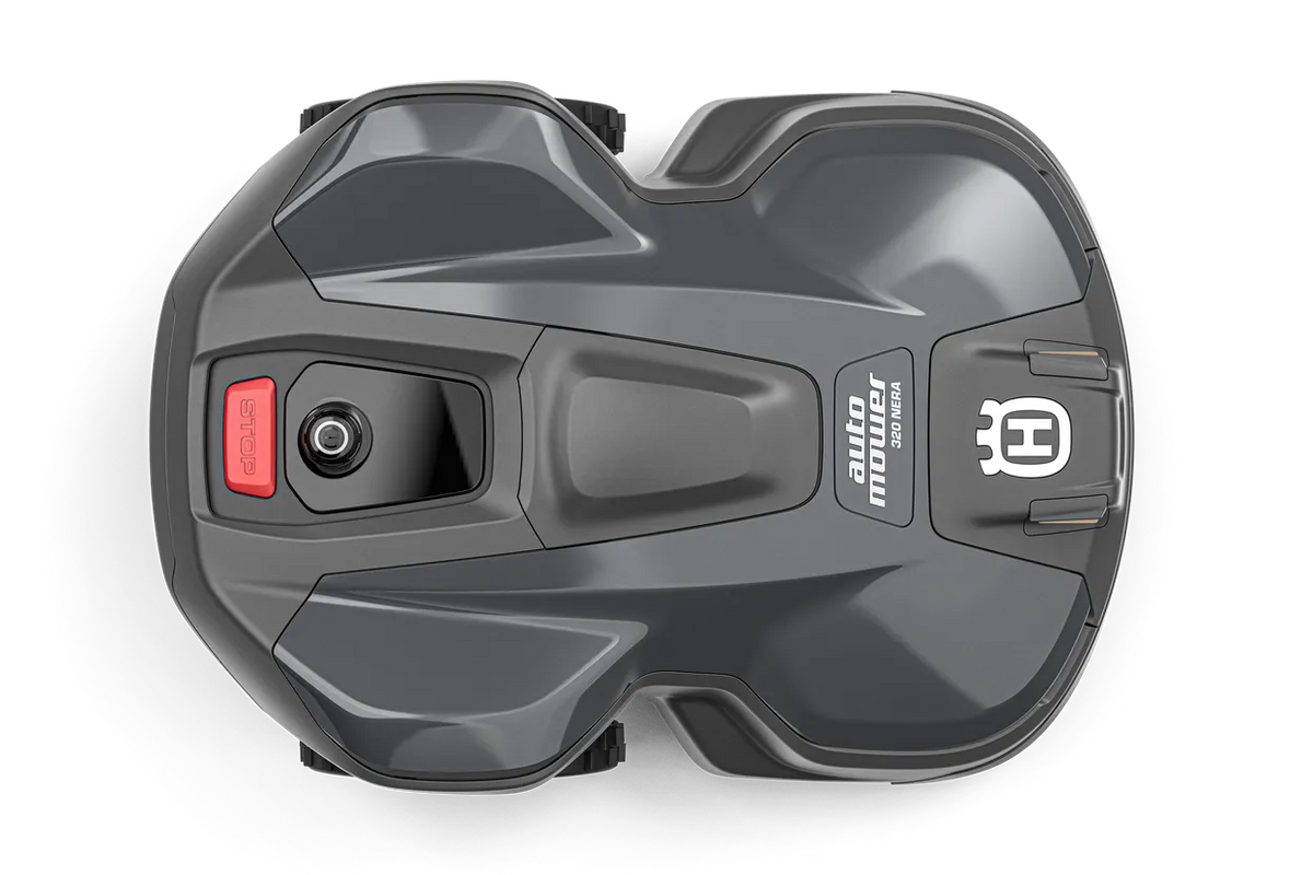 Husqvarna Automower 320 NERA robottiruohonleikkuri sis. EPOS Plug-in – robottiruohonleikkuri virtuaalisilla rajoilla ja Automower Connect -sovelluksella