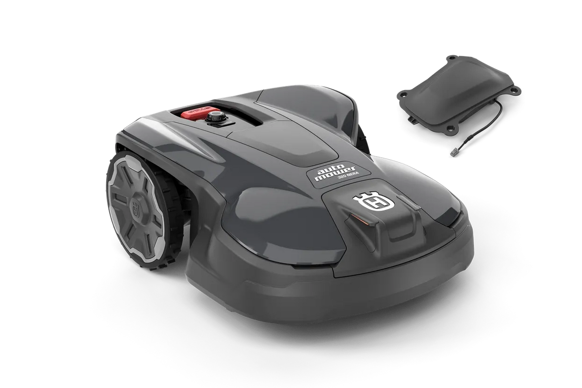 Husqvarna Automower 320 NERA robottiruohonleikkuri sis. EPOS Plug-in – kaapeliton robottiruohonleikkuri nurmikon automaattiseen leikkuuseen