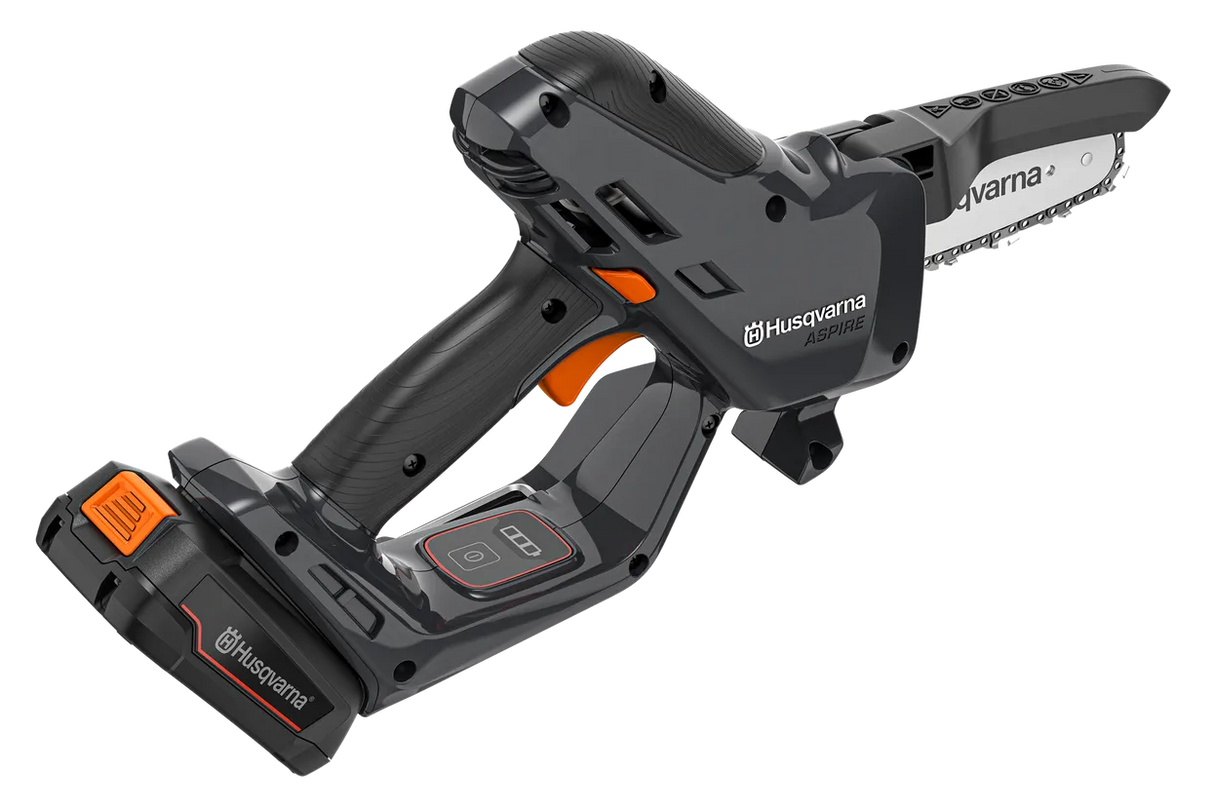 Husqvarna Aspire P5-P4A oksasaha + 2,5Ah akku ja laturi