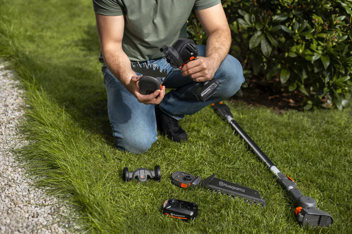 Husqvarna Aspire SE20-P4A viimeistelyleikkuri sis. akku & laturi