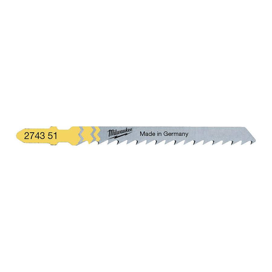 Milwaukee pistosahanterä 75 x 4 mm T 101 D 5 kpl