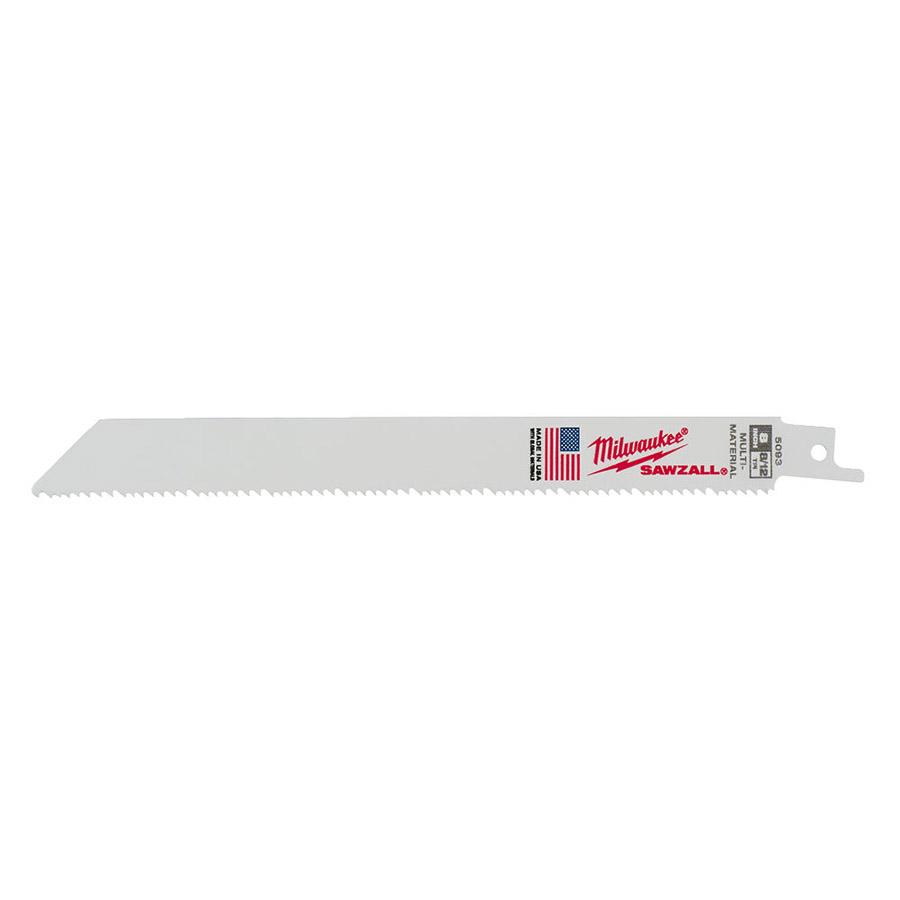 Milwaukee Sawzall 200 x 8 / 12 Tpi puukkosahanterä 5 kpl