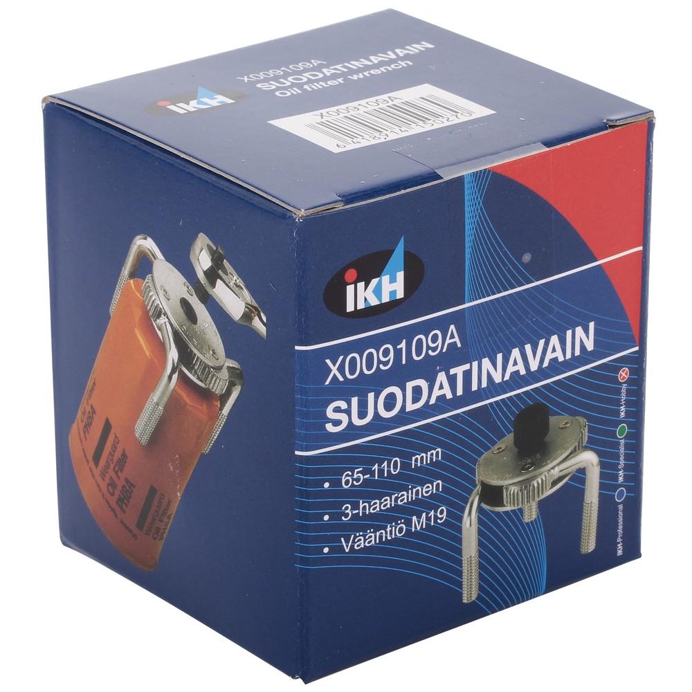 Suodatinavain 3-haarainen 65-110 mm