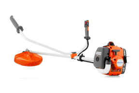 Husqvarna 122R ruohoraivuri trimmeripäällä