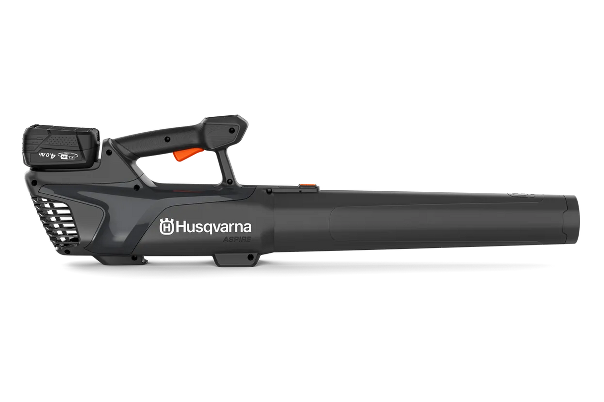 Husqvarna Aspire B8X-P4A puhallin + 4Ah akku ja laturi