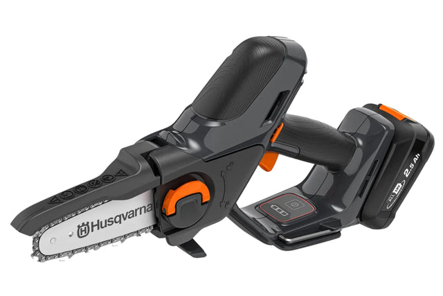 Husqvarna Aspire P5-P4A oksasaha + 2,5Ah akku ja laturi