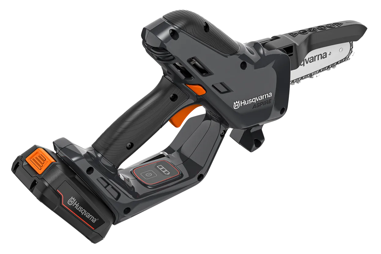 Husqvarna Aspire P5-P4A oksasaha + 2,5Ah akku ja laturi