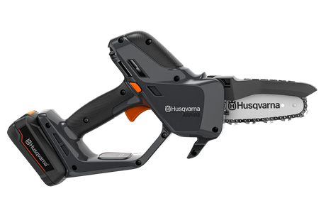 Husqvarna Aspire P5E-P4A oksasaha + jatkovarsi + 4Ah akku & laturi