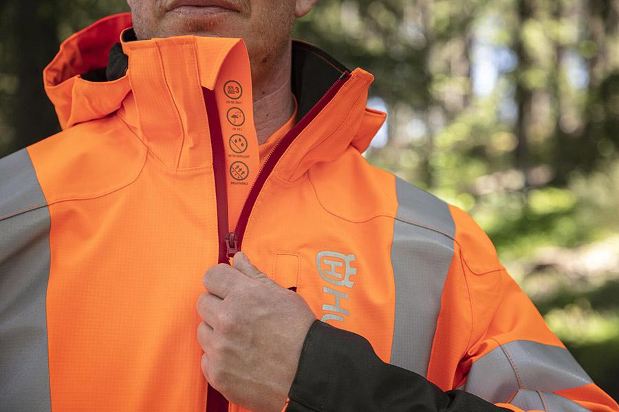 Husqvarna Technical Vent High-Viz sadetakki