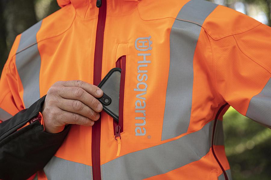 Husqvarna Technical Vent High-Viz sadetakki