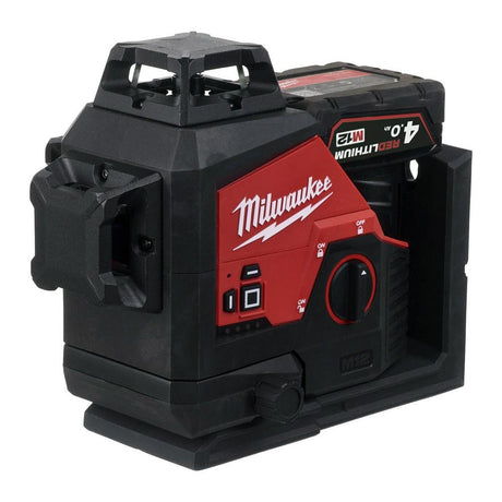 Milwaukee M12 3PL-401C akkutasolaser