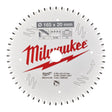 Milwaukee pyörösahanterä A 165 x 20 x 2,2 x 52