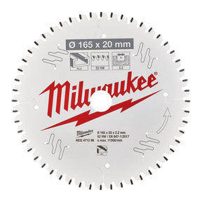 Milwaukee pyörösahanterä A 165 x 20 x 2,2 x 52