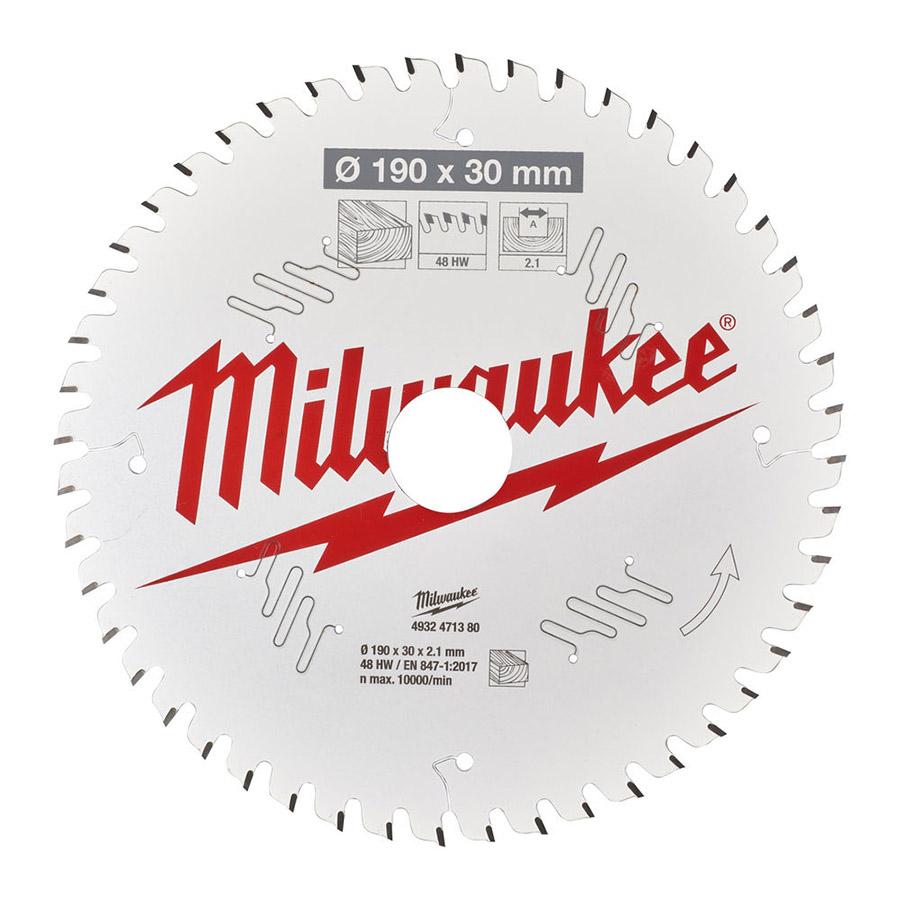 Milwaukee pyörösahanterä CSB P W 190 x 30 x 2,1 x 48ATB