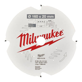 Milwaukee pyörösahanterä F160 x 20 x 2,2 x 4D