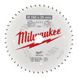 Milwaukee pyörösahanterä W 165 x 20 x 2,2 x 48