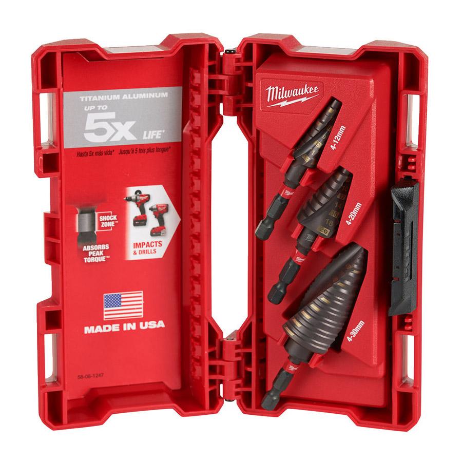 Milwaukee Impact Duty porrasporanteräsarja 4-12/4-20/4-30 mm