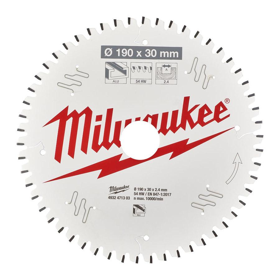 Milwaukee pyörösahanterä A 190 x 30 x 2,4 x 54